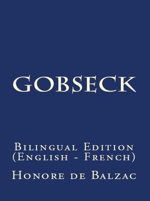 cover image of Gobseck
